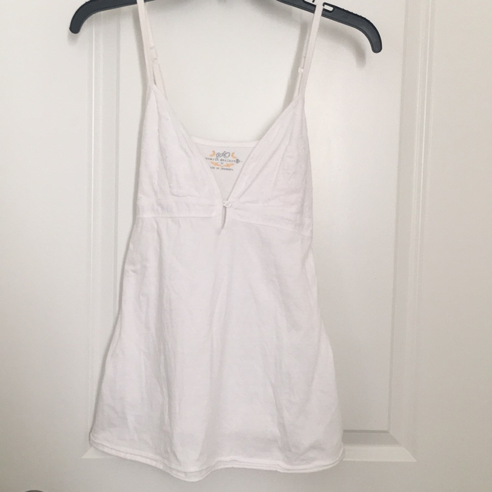 Beautiful white spaghetti strap top